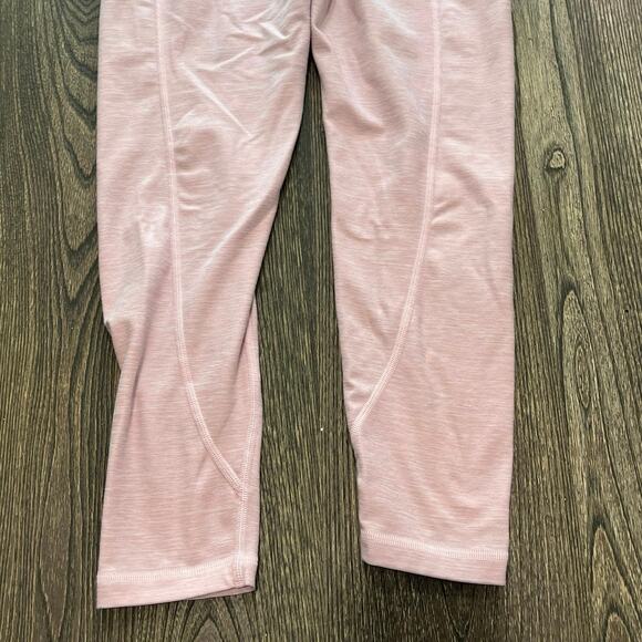 Victoria's Secret Leggings Mid-Rise Pockets Pull-On 100% Cotton Pink Size 12 - Picture 6 of 10